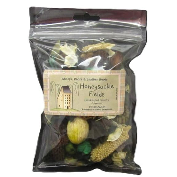 Shoots, Roots & Leather Boots Honeysuckle Potpourri Bowl Filler 2 cup Bag