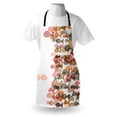 thumbnail image 4 of Nautical Apron, Fish Flock Facing Others Design Seashore Print in Soft Pastel Color Tones, Unisex Kitchen Bib with Adjustable Neck for Cooking Gardening, Adult Size, Multicolor, by Ambesonne, 4 of 4