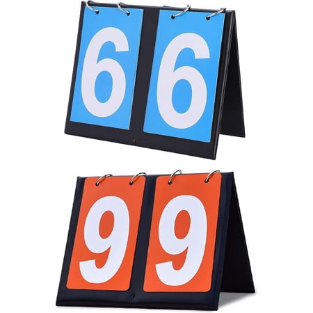 Tableau De Score Sportif Laufunjoy - 4 Chiffres Flip - Portable - Pour Basket, Football, Volley...