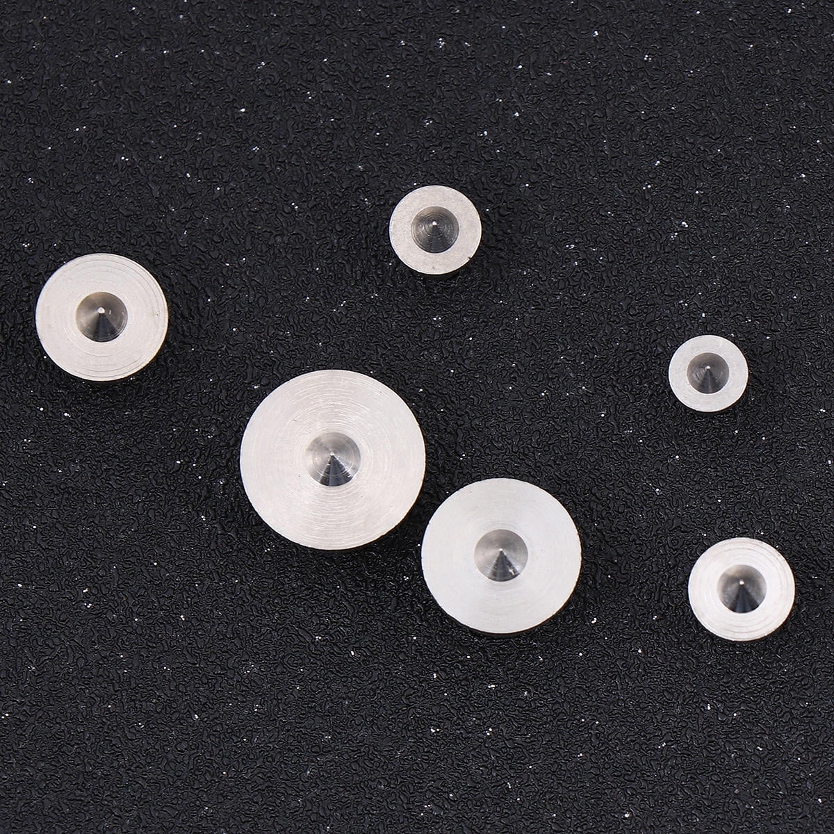 6-Piece Dowel & Tenon Center Transfer Plugs – Stainless Steel, Sizes 4-12mm, Woodworking Alignment Tool