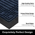 Buganda Outdoor Doormats, Heavy Duty Durable Rubber Door Mats, Absorbs