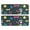 Cool Pet Background, variant on Kitchen Rugs Sets Of 2,Colorful Funny Dachshund Anti Fatigue Kitchen Mat Rugs Non Slip Washable,Decorative Kitchen Floor Mats for Kitchen,Sink,Laundry,17"x47"+17"x47"