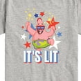 thumbnail image 3 of SpongeBob SquarePants - Lit Fireworks Patrick - Toddler & Youth Short Sleeve Graphic T-Shirt, 3 of 6