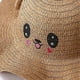 thumbnail image 2 of ZHAOCHENG Gorro de pescador con forma de conejito para niños, tejido con orejas que se pueden mover, color beige, 2 of 4