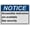 Warning Sign 2, variant on Weatherproof Horizontal ANSI Accessibility Sign (Accessible restrooms are) 8 in" x 12 in" UV Resistant Indoor Outdoor Workplace Insdustrial Caution Danger Warning SIgn
