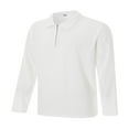 thumbnail image 2 of Stripe Print Men‘s Casual Ribbed Long Sleeve Tops with 1/4 Zipper, 2 of 9