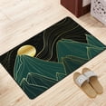 thumbnail image 4 of LNWH Mountain Landscape Linear Background Pattern Rugs Doormat, Non-Slip Absorbent Bath Mat, 36"x24", 4 of 8
