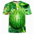 thumbnail image 5 of TKKCS Mens Funny Graphic T-Shirts- Summer Casual Crew Neck Fruit Print Short Sleeve Novelty Tees Green Size 2XL, 5 of 5