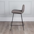 thumbnail image 2 of Capri Modern Leatherette Bar Stool, 25-inch/29-inch Seat Height, 2 of 3