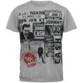 thumbnail image 1 of Johnny Cash - Grey Newsprint Soft T-Shirt, 1 of 1
