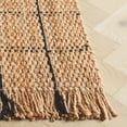 thumbnail image 4 of SAFAVIEH Natural Fiber Justina Geometric Area Rug, Natural/Black, 6' x 6' Square, 4 of 11