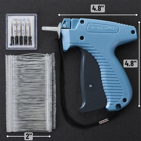 Mr. Pen- Tagging Gun, 5 Needles & 2000 Pcs Barbs Fasteners, Blue, Price Tag Gun, Tagging Gun for Clothing, Tag Attacher Guns