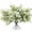 White, variant on RECUTMS 8 Bundles Artificial Greenery Stems Fake Lucky Bamboo Leaves Faux Outdoor Plants UV Resistant Plastic Shrubs for Indoor Outdoor Decorations (Green)