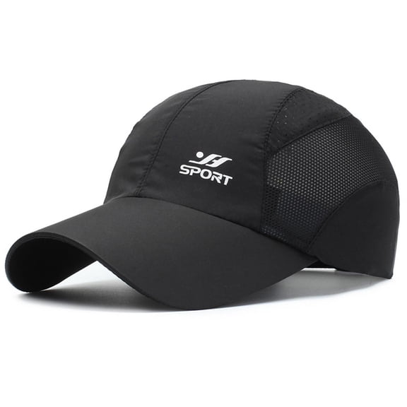 Baseball Cap Spring Summer Outdoor Quick Drying Fabric Sports Hats Men's Women's Lightweight Breathable Avisilla Mesh Caps Baseball Hat Black One Size