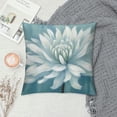 thumbnail image 2 of Fenyluxe Flowers Blue Background Painting Fashion Style Dirt-Resistant Throw Pillow Covers Zipper Closure for Couch Sofa Bed Living Room Bedroom Year-Round Use 1PC 24x24in, 2 of 5