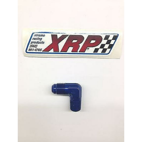 XRP 982206 Pipe Adapter 1/4" NPT Male to -6 Flare 90° Elbow Fuel/Water/Oil hose