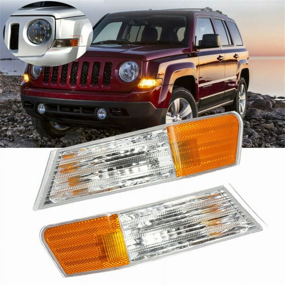 Zyutaosan 2 Pcs For Jeep Patriot Front Parking Turn Signal Light Cover Mount Left Right