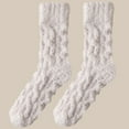 thumbnail image 2 of Fgnfyis Winter Warm Stockings for Men and Women Cozy Thermal Socks Thick Sleeping Socks Indoor Home Comfort Soft Long Socks Cold Weather Beige, 2 of 3