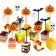thumbnail image 2 of Tatuo Plastic Halloween Picks Halloween Cupcake Topper Picks Decoración fantasma para niños Fiesta de fiesta de cumpleaños (50) Tatuo Ver descripción, 2 of 2