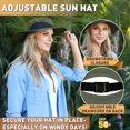 thumbnail image 3 of Outdoor Wide Brim Sun Hats Blocking UV Protection Cap UPF 50+ Foldable Mesh Net for Finishing, Hiking, Camping by Solari, 3 of 7
