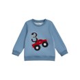 thumbnail image 2 of Toddler Boy Birthday Sweatshirt Number Car Embroidery Long Sleeve Round Neck Pullover Loose Tops, 2 of 10