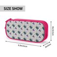 thumbnail image 3 of Uemuo Turtle Printed Pencil Pen Case, Portable Pencil Pouch with Zipper, Compact Stationery Bag Makeup Bag, Pencil Bag for Home Office, 3 of 9