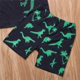 thumbnail image 7 of Summer Toddler Kids Boy Dinosaur Pattern Shirt+Short Pants Trouser Clothing Set, 7 of 7