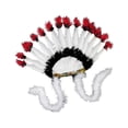 thumbnail image 3 of de plumas American Chief Indian Hat Decoración Banda para el cabello Diadema Headwear para Mardi Gras Stage Party Halloween Dance Show Estilo A Yinane tocado indio, 3 of 8