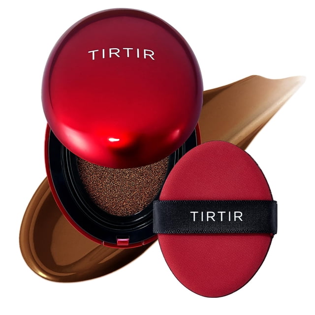Mascarilla Tirtir de Cushion Foundation, color rojo, cobertura total, 18 ml