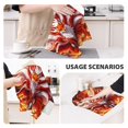thumbnail image 3 of Sikiie Red Sun Flame Fox Waffle Weave Kitchen Dish Cloth,Super Absorbent Kitchen Dish Towels 16*26 Inches for Dish Rags Washing Dishes, Drying Dishes, 3 of 7