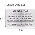thumbnail image 2 of Wedding Engraved Wallet Card for My New Dad, Wedding Gifts for Groom's Father, to Father-In-Law from Bride On Wedding Day, 2 of 6