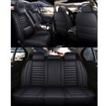 thumbnail image 4 of Eluto 5 Seats Car Seat Covers Accessories Full Set ,Luxury Pu Leather Cushion Protector Universal Fit for Most Cars SUV Pick-up Truck, Auto Vehicle Interior Decor, 4 of 14
