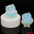 thumbnail image 3 of EOEMY Natural Quartz Crystal Gemstone Owl Carved Lucky Hooters Mini Reiki Amulet Decor-Opal Quartz, 3 of 5