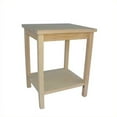 thumbnail image 1 of International Concepts Unfinished Accent Table Ready To Assemble, 1 of 2