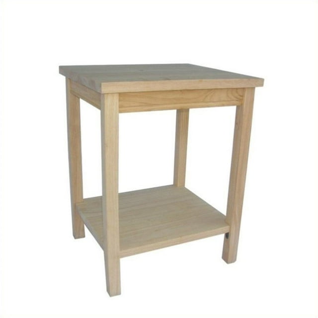 International Concepts Unfinished Accent Table Ready To Assemble