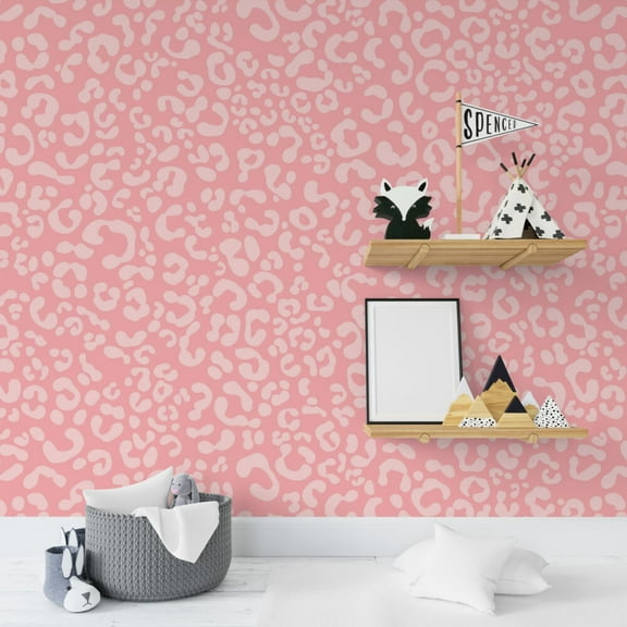 Muravie Pink Leopard Wallpaper