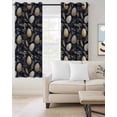thumbnail image 2 of Vintage Easter Eggs Blackout Curtains for Bedroom/Living Room, Thermal Insulated Kitchen Curtains, Spring Botanical Leaves Black Grommet Darkening Window Treatment Drapes 52"x63"x2, 2 of 8