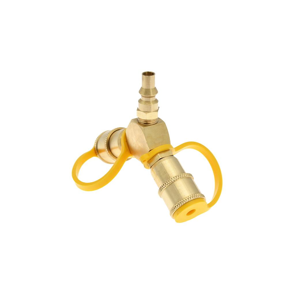 Gas Hose Connector Yshaped 1/4 Thread Gas Connect Adapter Easy to Use