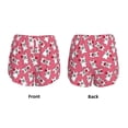 thumbnail image 3 of Fuzoiu French Bulldog And Heart Print Women's Athletic Shorts, Double-Layer Running Shorts with Pocket,Women's Workout Shorts for Yoga, Gym, and Workouts-Small, 3 of 7