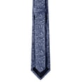 thumbnail image 3 of Jacob Alexander Men's Floral Regular Length Neck Tie - Slate Blue, 3 of 7