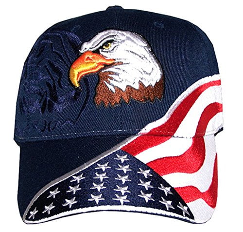 Auto Mart Usa >> American Flag Hat - USA Eagle Baseball Cap with 100,000 Embroidery Stitches (Navy), Great Dad ... Auto Mart Usa >> American Flag Hat - USA Eagle Baseball Cap with 100,000 Embroidery Stitches (Navy), Great Dad ...