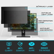 EZ-Pro Screen Protector Privacy Screen Panel for 27 inches (Screen Measured Diagonally) Computer Monitor, Anti Blue Light and Easy Installation, Screen Panel Size 14 Height x24.1 Width
