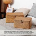 thumbnail image 2 of Straw Storage Box Lidded Storage Box Underwear Storage Box Jewelry Box Storage Basket, 2 of 5