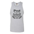 thumbnail image 1 of Adult Prost! Oktoberfest German Cheers Sleeveless Tank Top Cotton T-Shirt, 1 of 1