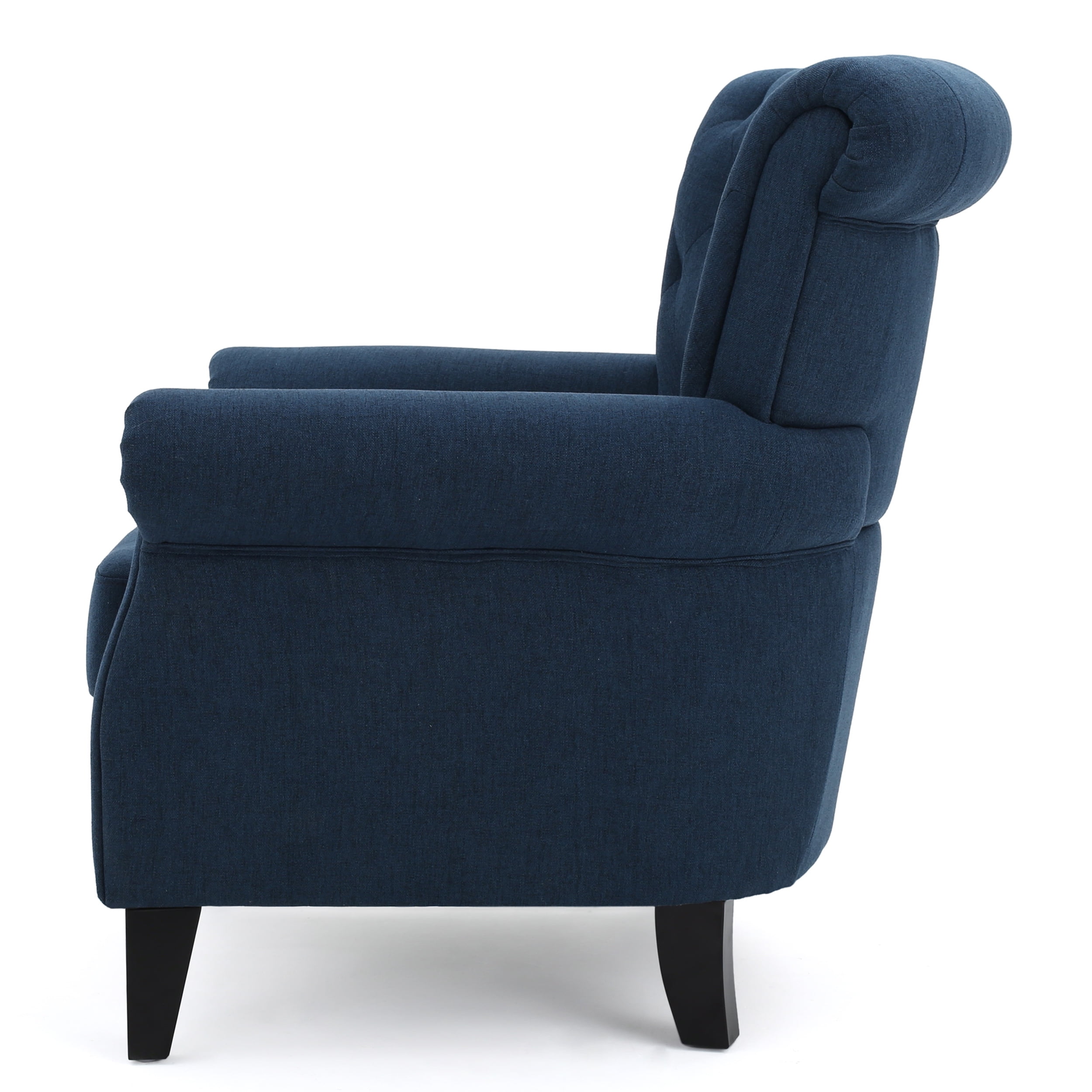 Elegant Dark Blue Logan Club Chair by Noble House Kyrgyzstan Ubuy