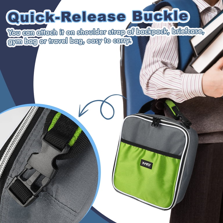 9-Can Insulated Lunch Bag, Green photo 3