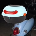 thumbnail image 1 of Caja de maletero de motocicleta, caja de equipaje de motos, premio, impermeable, bloqueo de gran capacidad de transporte de equipaje de motocicleta Azul claro, 1 of 8