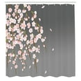 thumbnail image 2 of Ambesonne Weeping Flower Shower Curtain, Art Cherry Blossoms, 69"Wx70"L, Dimgray Blush, 2 of 4