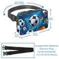 thumbnail image 3 of Football Lightweight Adjustable Crossbody Bag with Extension Strap - Unisex Waist Pack Belt Bag, 3 of 7