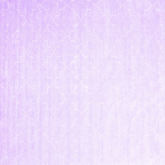 Ahgly Company Indoor Square Abstract Purple Contemporary Area Rugs, 3' Square